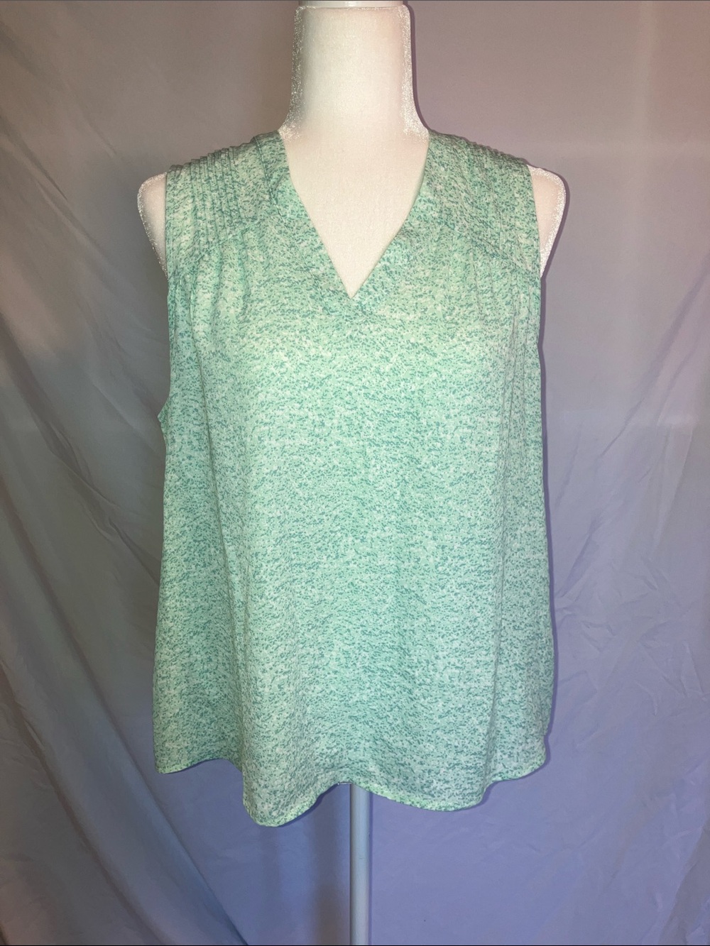41 Hawthorn Seafoam Green Sleeveless V-Neck Tank size petite large NWT